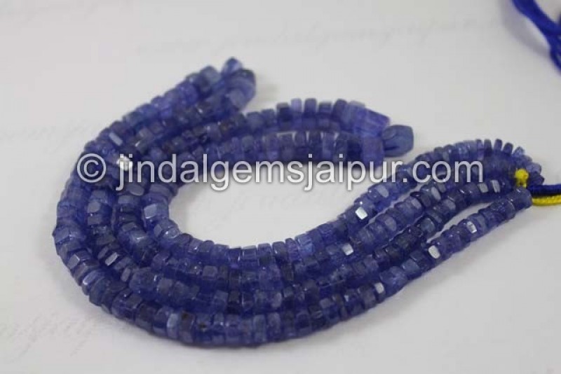 Tanzanite Step Cut Roundelle Beads